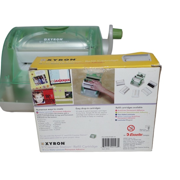 Xyron Creative Station 5" Sticker Machine and New Refill Cartridge - Picture 7 of 10